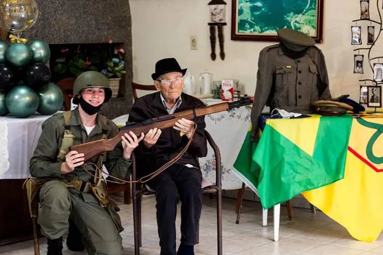 Veterano da 2&deg; Guerra Mundial morreu aos 101 anos em Indaial 