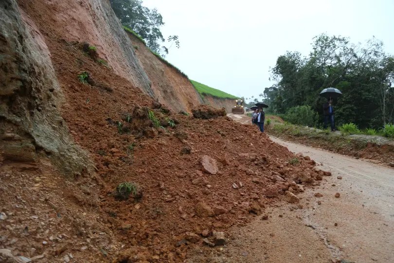 Guabiruba registra dois deslizamentos
