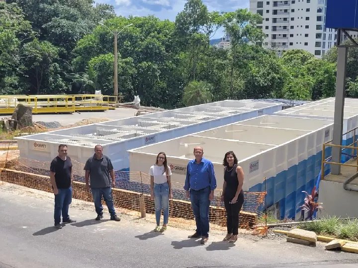 Gilmar Doerner visita obra da nova ETA Central do Samae 
