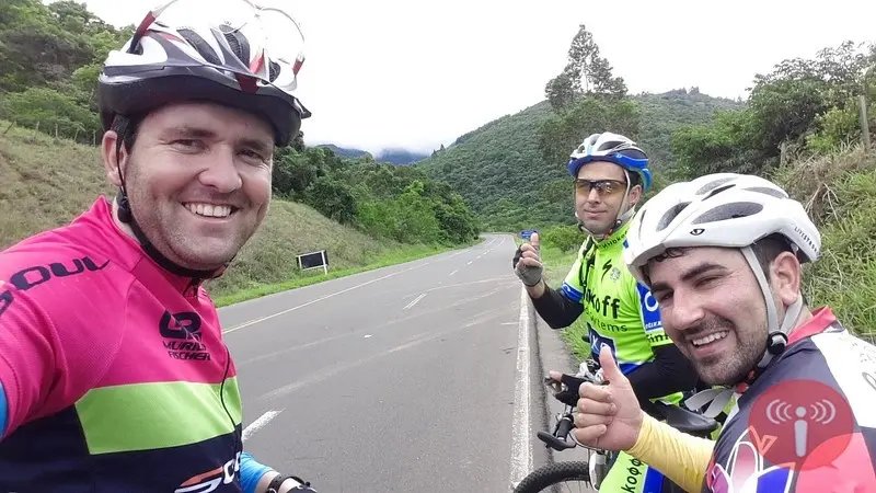 Brusquenses pedalam pela Rota do Sol