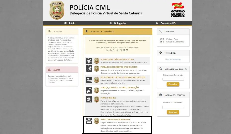 Delegacia Virtual come&ccedil;a a oferecer registros em SC