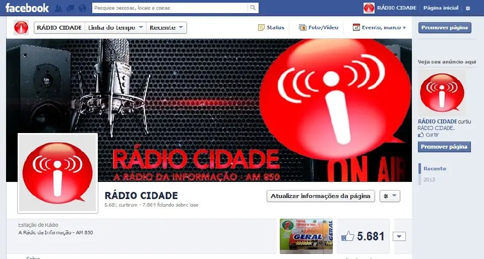 Rádio Cidade cai na rede