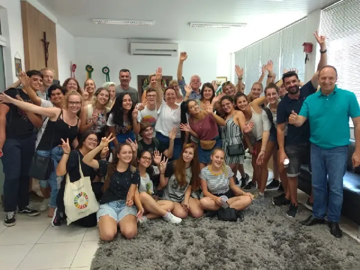 Intercambistas alem&atilde;es visitam Prefeitura de Brusque 