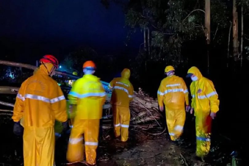 Tornado atinge Campos Novos