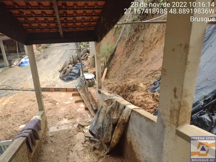 Defesa Civil de Brusque segue em alerta para chuva persistente