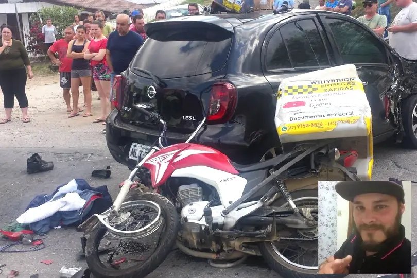 Vítima de acidente com carro de Brusque morre em hospital