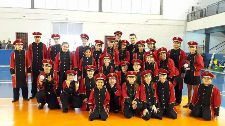 Banda da Escola José Vieira Côrte no Sulbrasileiro de Fanfarras