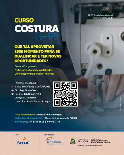 Prefeitura de Brusque e Sindilojas oferecem novos cursos gratuitos de qualifica&ccedil;&atilde;o profissional