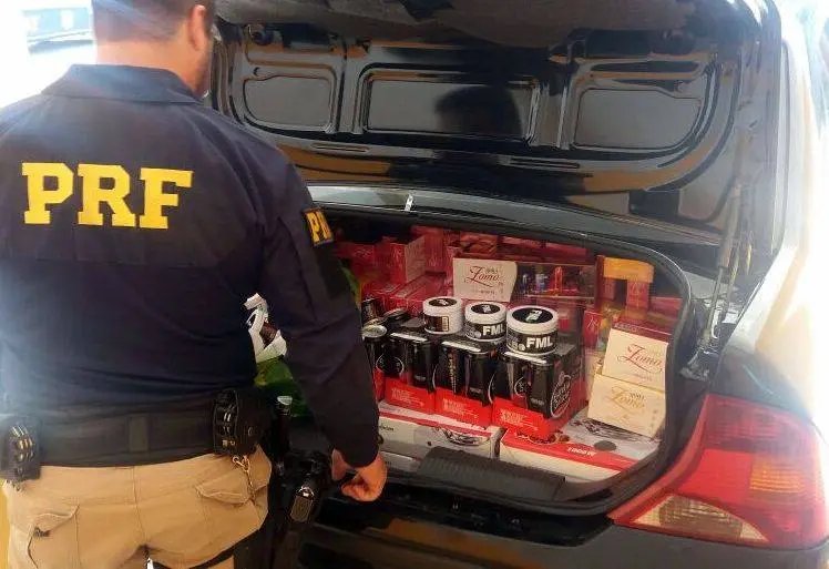 R$ 6 mil em mercadorias apreendidos pela PRF