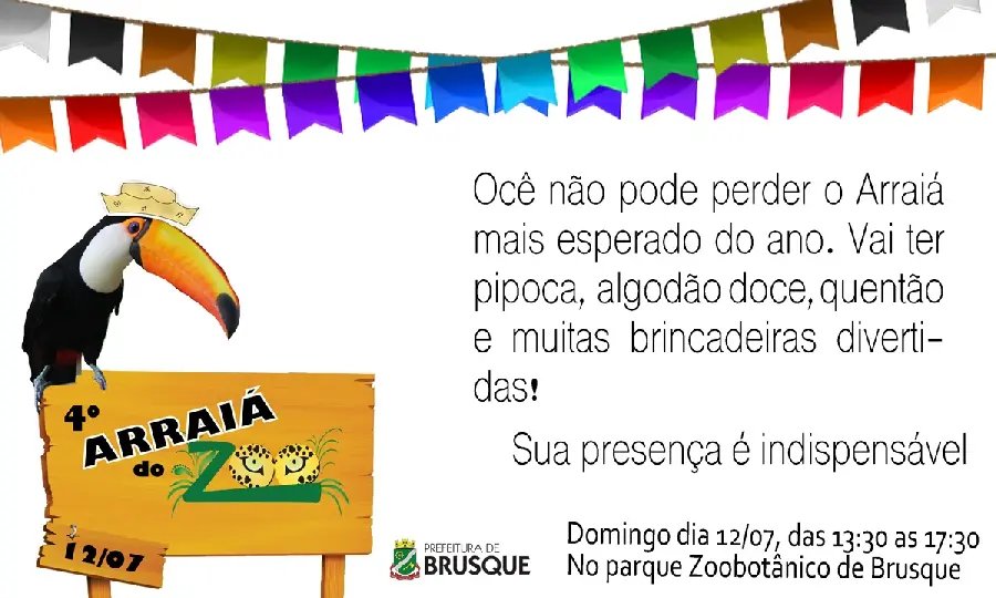 Arraiá do Zoo acontece dia 12 de julho