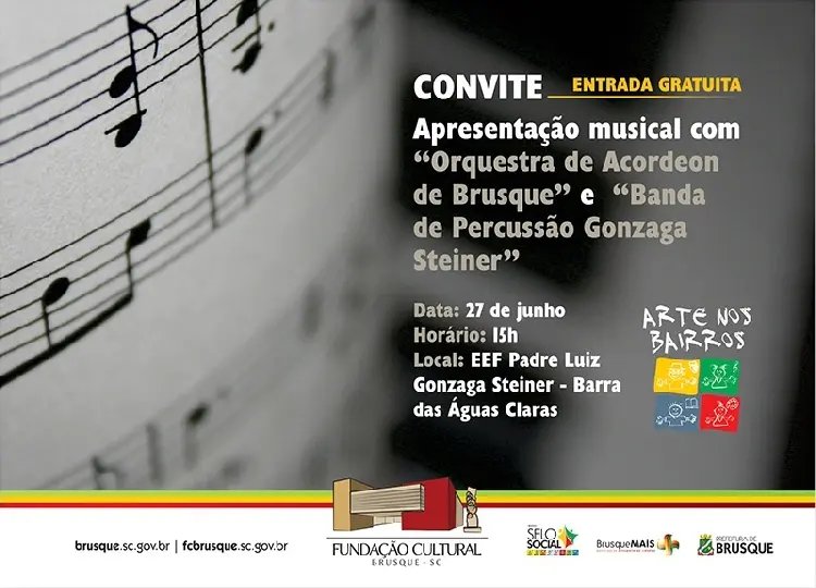 Evento deste sábado será em Barra das Águas Claras