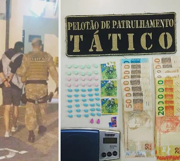 Jovem de 18 anos é detido com drogas sintéticas