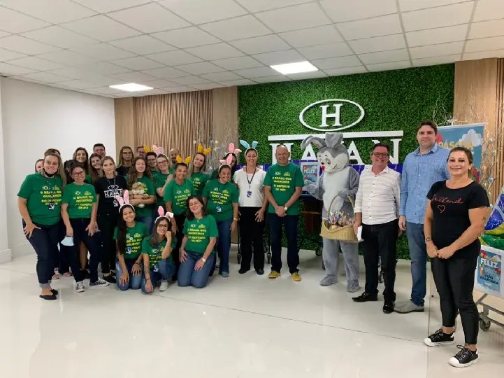 Colaboradores da Havan doam TVs para Hospital Azambuja e guloseimas para a P&aacute;scoa do Cagere
