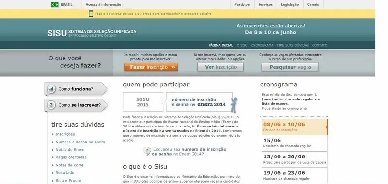 Sisu no meio do ano oferece mais de 55 mil vagas