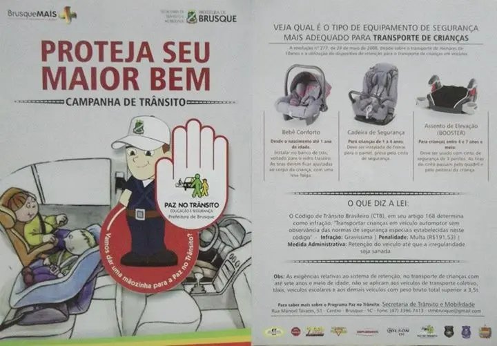 Metade dos brasileiros não usa cinto no banco de trás