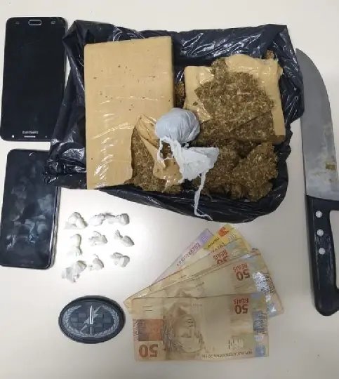 Dois homens s&atilde;o detidos por tr&aacute;fico de drogas, em Brusque