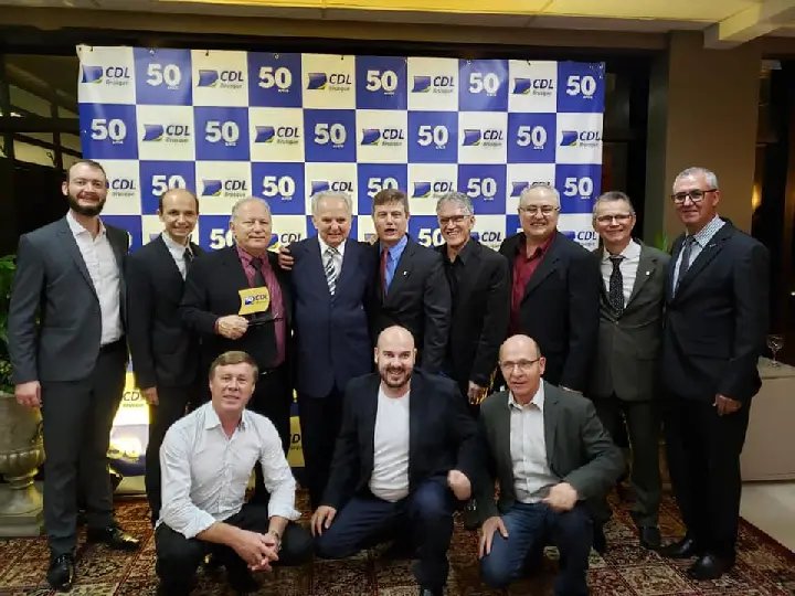 Solenidade marca 50 anos de funda&ccedil;&atilde;o da CDL Brusque