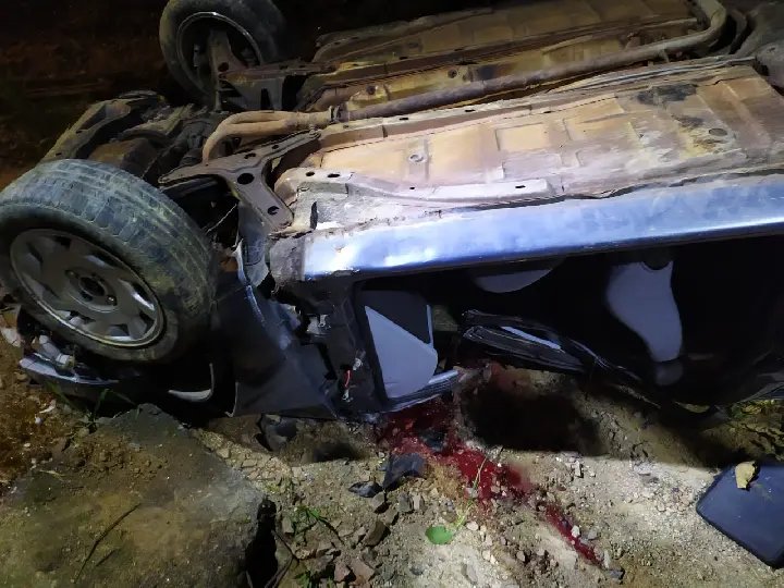 Morte ap&oacute;s capotamento nesta madrugada em Brusque