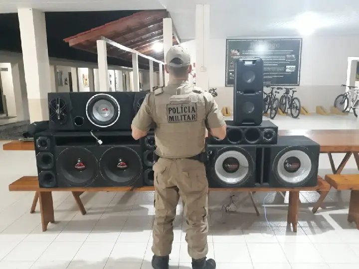 PM intensifica a fiscaliza&ccedil;&atilde;o de som alto em Brusque