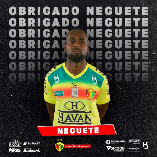 Neguete  n&atilde;o tem contrato renovado, e se despede do Brusque