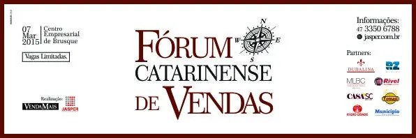 Último dia para inscrições no Fórum Catarinense de Vendas