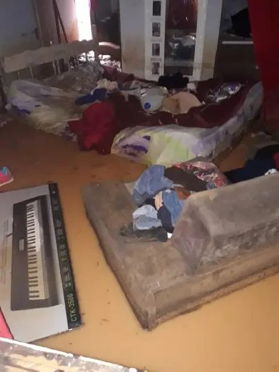 Resid&ecirc;ncias ainda permanecem sem &aacute;gua e energia em Guabiruba