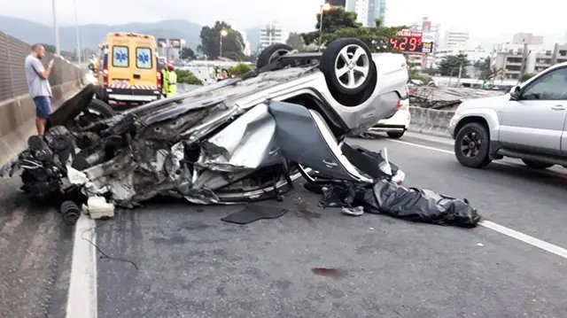 Acidente deixa um morto e dois feridos na BR-101