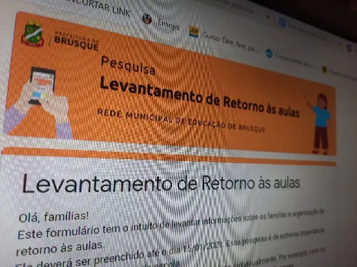 Secretaria de Educa&ccedil;&atilde;o consulta fam&iacute;lias sobre retorno presencial das aulas