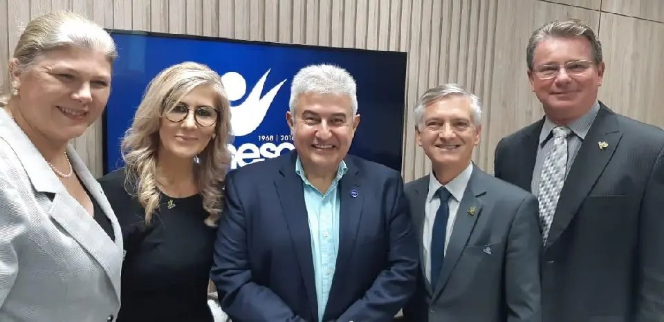 Presidente da Acafe se re&uacute;ne com o ministro Marcos Pontes