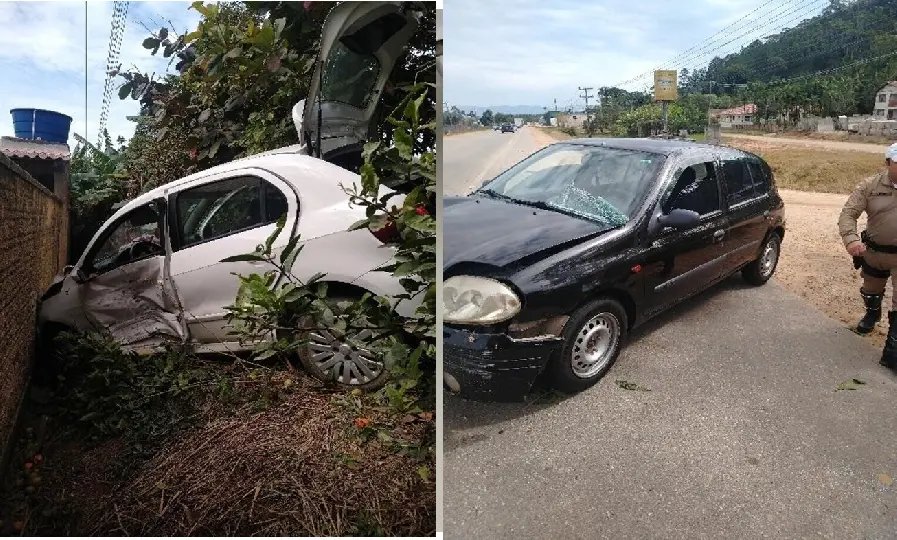  Acidente na SC 410, deixa pessoa ferida
