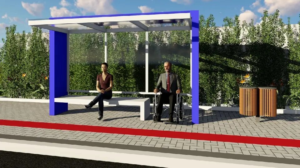 (V&iacute;deo) Guabiruba inicia implanta&ccedil;&atilde;o de modelo piloto de pontos de &ocirc;nibus com capta&ccedil;&atilde;o de energia solar