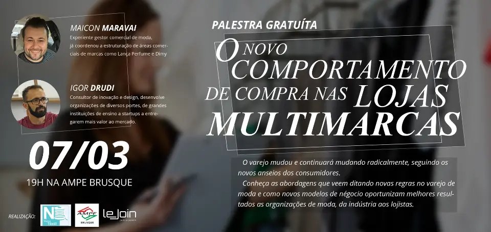 Palestra abordará tendencias de compras nas lojas multimarcas