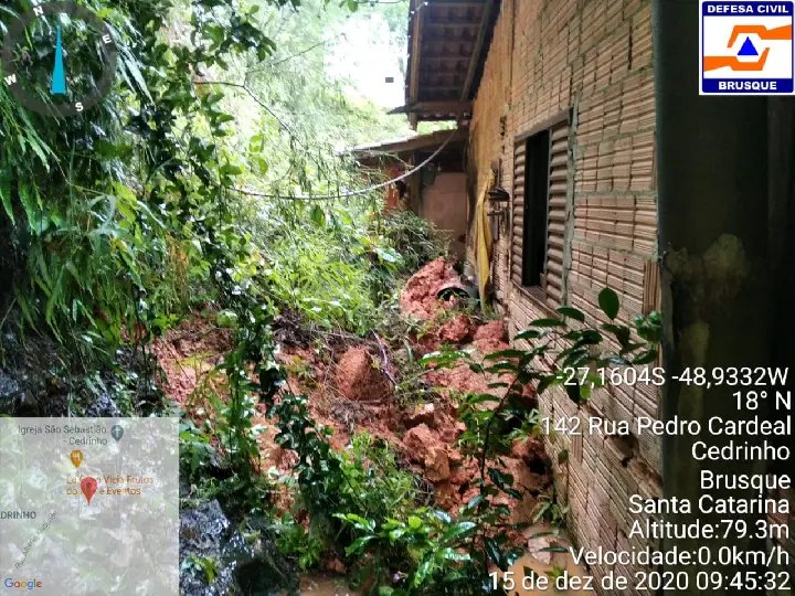 Defesa Civil entra em estado de aten&ccedil;&atilde;o para poss&iacute;veis deslizamentos de terra