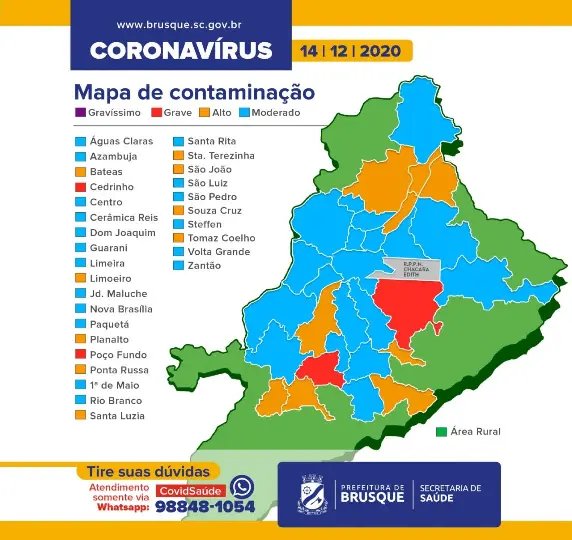 Confira o risco de contamina&ccedil;&atilde;o de Coronav&iacute;rus por bairro
