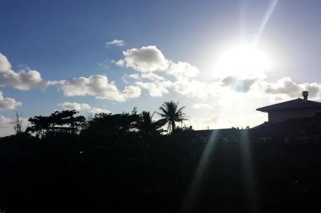 Quarta-feira com sol, chuva de verão e muito calor em Santa Catarina