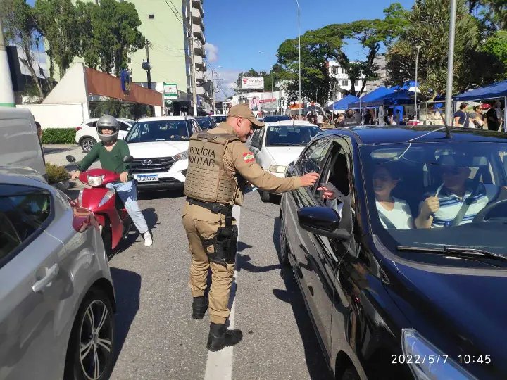 Pol&iacute;cia Militar, Pol&iacute;cia Civil  e Guarda de Tr&acirc;nsito promovem a&ccedil;&atilde;o sobre comportamento no tr&acirc;nsito