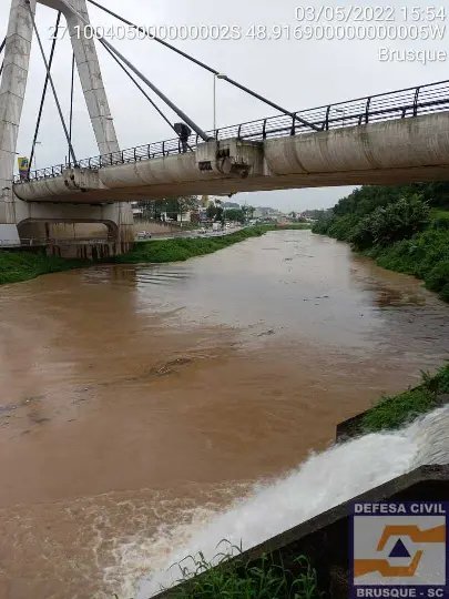 N&iacute;vel do rio Itaja&iacute;-mirim &eacute; considerado normal ap&oacute;s volume de chuva