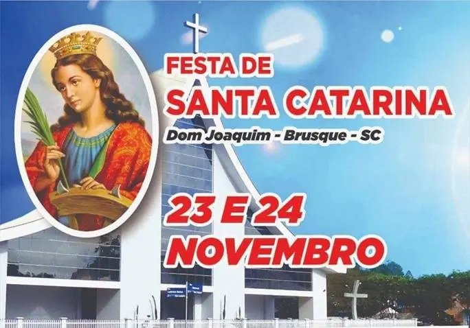Sexta e sábado tem Festa de Santa Catarina em Brusque