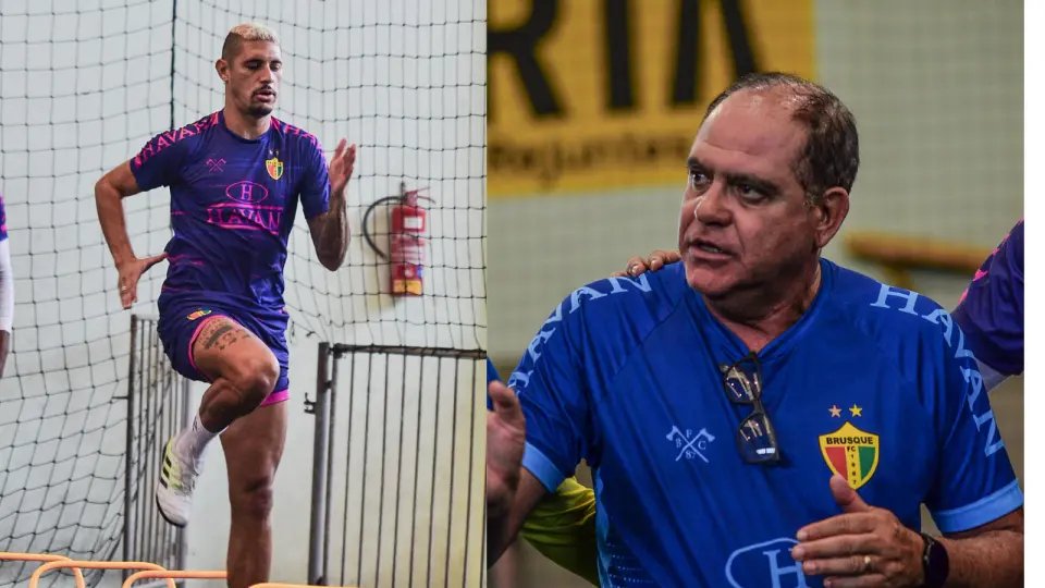 Com Crislan de volta, Brusque realiza treino no Santos Dumont