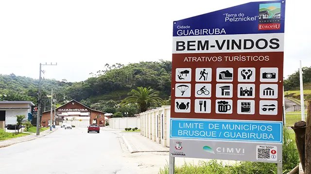 Mais sinalização turística em Guabiruba