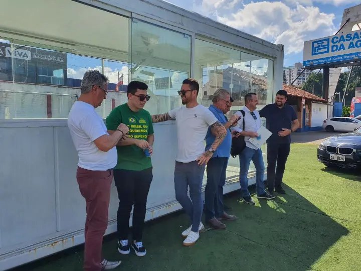 Brusque e Havan se re&uacute;nem para discutir assuntos sobre o Augusto Bauer