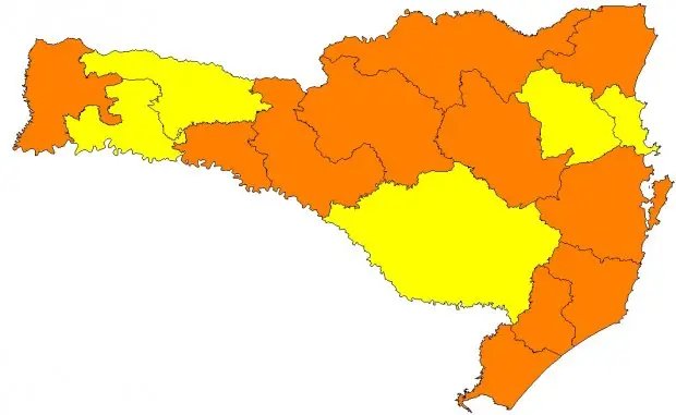 Coronav&iacute;rus em SC: Nova matriz de risco mostra melhora em cinco regi&otilde;es catarinenses