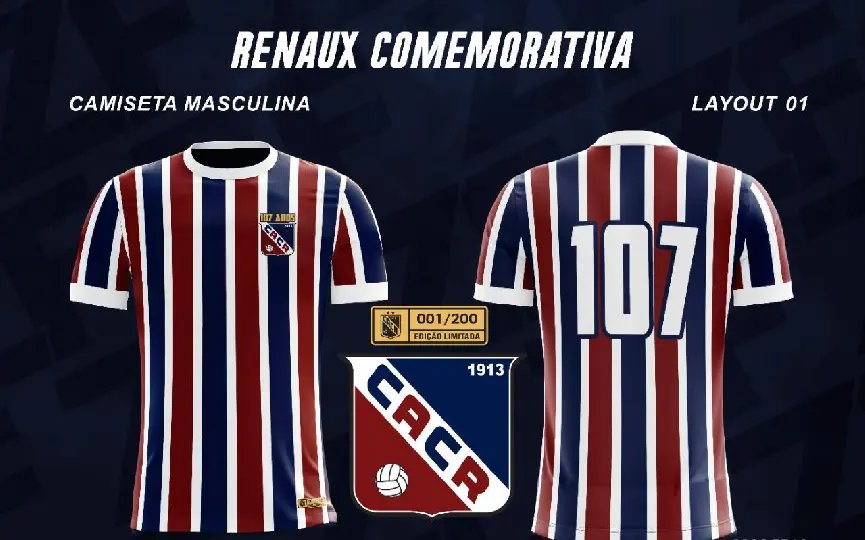 Carlos Renaux lan&ccedil;a camisa alusiva aos 107 anos de funda&ccedil;&atilde;o