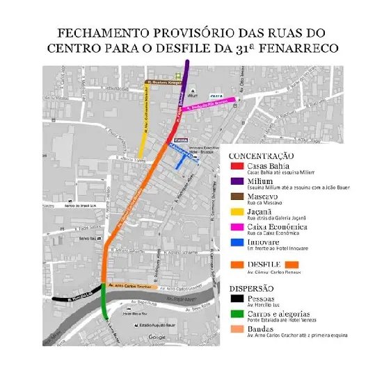 Desfile de abertura da 31ª Fenarreco é nesta quinta-feira