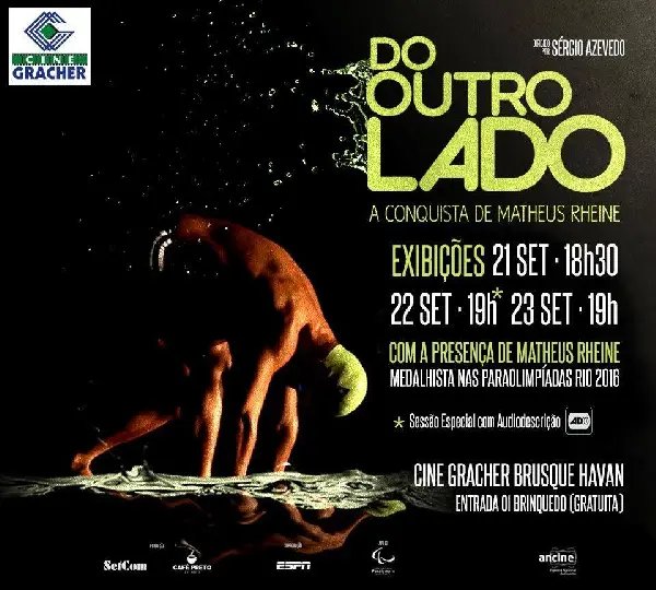 Documentário sobre Matheus Rheine irá passar em cinema brusquense