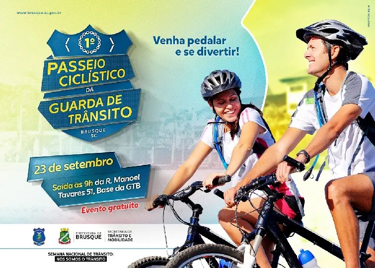Guarda de Trânsito de Brusque realiza 1º Passeio Ciclístico
