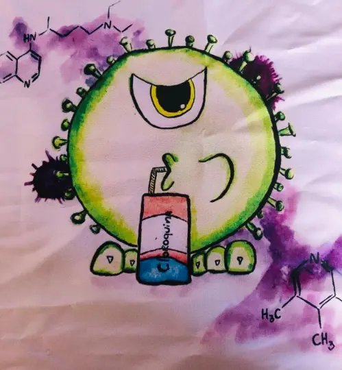 Estudantes criam estampas com mensagens sobre a pandemia