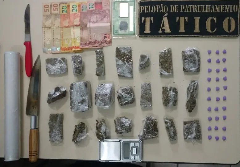 PPT prende homem com maconha e ecstasy no Steffen