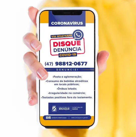 Disk Den&uacute;ncia em Brusque contra aglomeros j&aacute; est&aacute; ativo