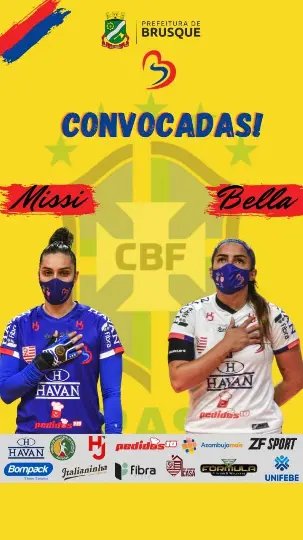 Duas atletas do Barateiro/Havan s&atilde;o convocadas pela CBF para a sele&ccedil;&atilde;o